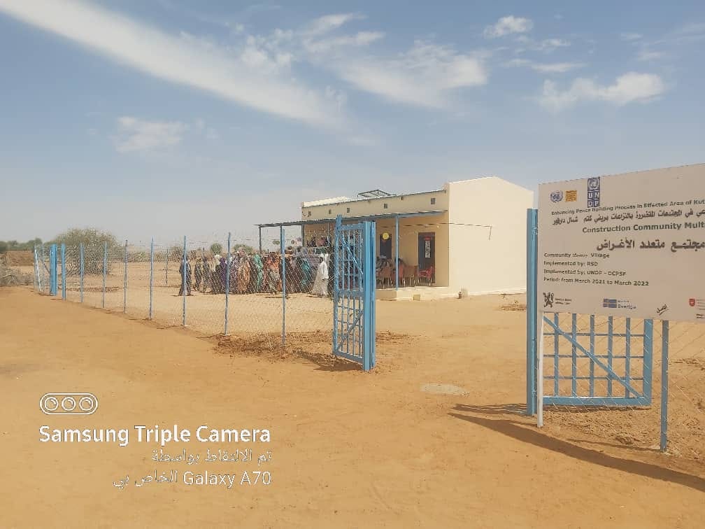 UNDP Supports the Construction of Multi-Purpose Community Centers to Promote Peace and Community Development in Kutum Locality