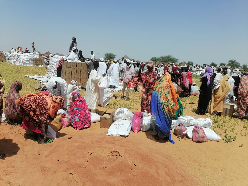 Distribution of Relief Supplies to Displaced Persons in Displacement Camps