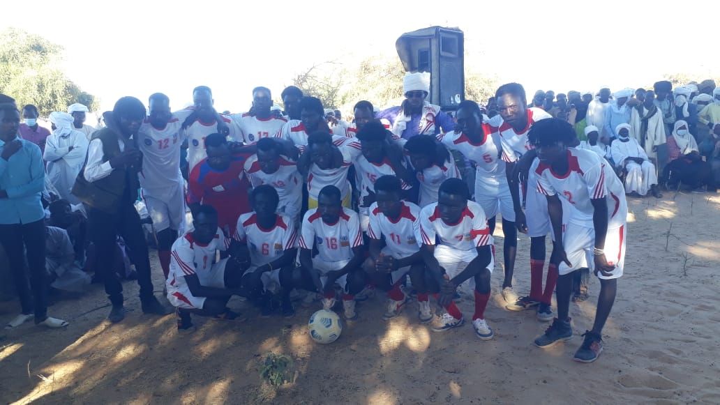 Football matches are among the activities included in the Peacebuilding and Peaceful Coexistence project.