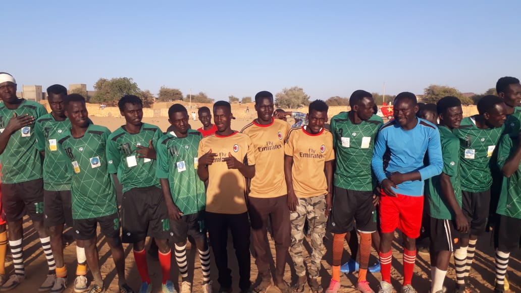 Football matches are among the activities included in the Peacebuilding and Peaceful Coexistence project.